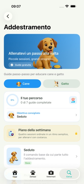 Le guide di addestramento in HeyArgo