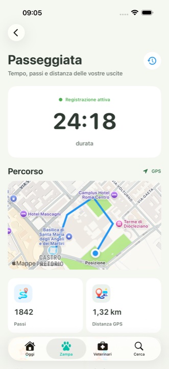 Passeggiata GPS attiva nella nuova versione di HeyArgo